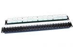Патч-панель Hyperline PP3-19-24-8P8C-C5E-110D 19", 1U, 24 порта RJ-45, категория 5e, Dual IDC